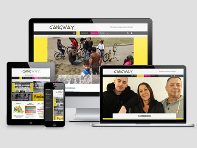 Responsive Webdesign - GANGWAY e.V. Berlin